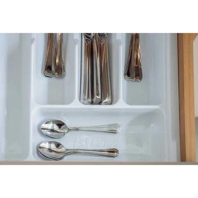 Módulo Cozinha Linea Allure Allure p/ Pia c/2 pta e 3 Gav 120cm Jequitiba/Gris Linea Brasil