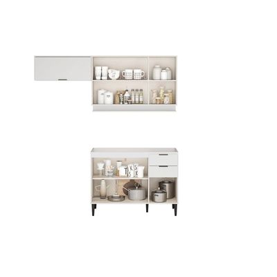 Kit Cozinha Carraro 3 Peças Alpha C3P33 Branco
