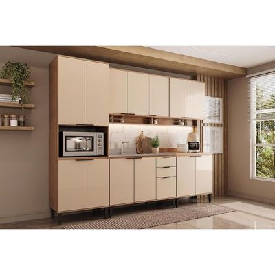 Cozinha Modulada Carraro Alpha Carraro 5 Peças Alpha C5P129 Freijo/Off White