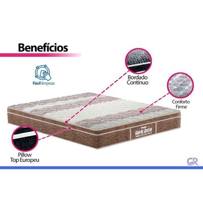 Colchão King Espuma Probel Ortopédico D33 PróIntense 193x203x24