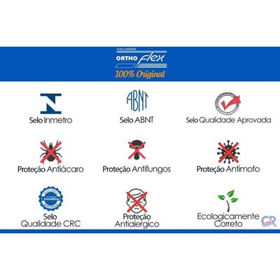 Colchão King Espuma Orthoflex Ortopédico D45 Cecina 193x203x24