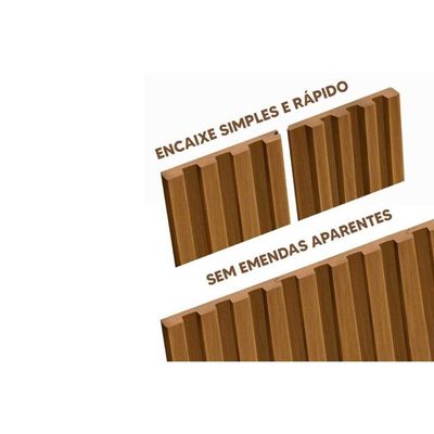 Painel de Cozinha Linea Ripado Modular Parede 39cm Gris