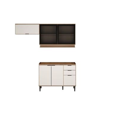 Cozinha Modulada Carraro Alpha Carraro 3 Peças Alpha C3P33 Freijo/Off White