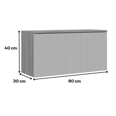 Módulo Cozinha Henn Connect Alma 1 Porta 80cm Cedro/Salvia Carraro