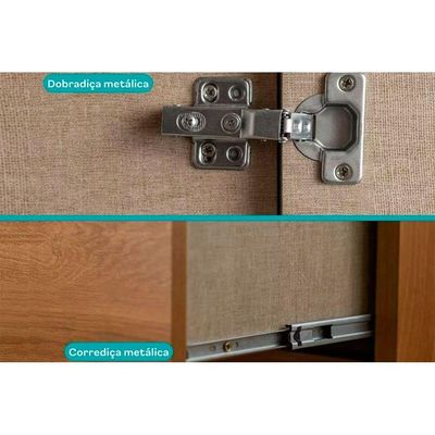 Guarda Roupa 6 Portas Belmont Cedro/Salvia - Carraro