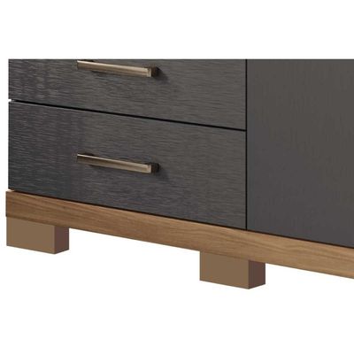 Cômoda Solteiro Marabá c/1 Porta 6Gavs e Pés Cinamomo/Areia - S. Andirá