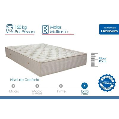 Colchão King Molas Nanolastic Ortobom Hotel Orthotel S.Luxo 193