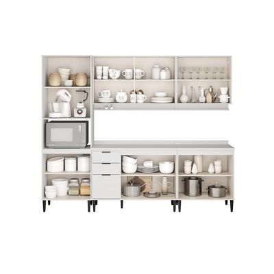 Cozinha Modulada Carraro 5 Peças Alpha C5P131 Branco
