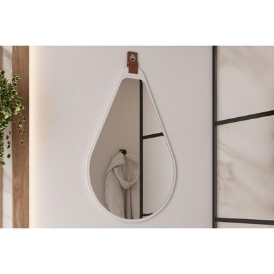 Espelho de Sala Gota 50X76cm Branco - MGM