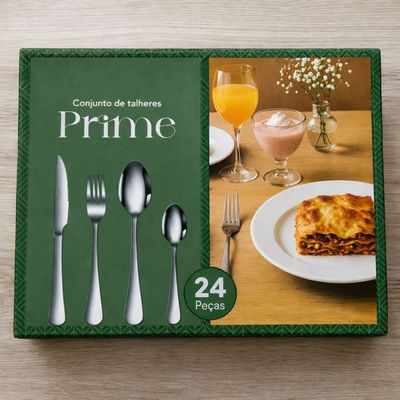 Faqueiro Completo Inox 24 Peças Livre de BPA para Cozinha Moderna