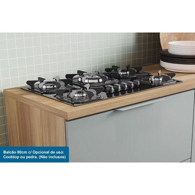 Cozinha Modulada Nesher Marquesa Nesher 5 Peças C6P40 Verde/Nature