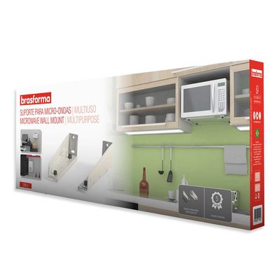 Suporte para Micro-ondas Brasforma Multiuso Branco UNICA