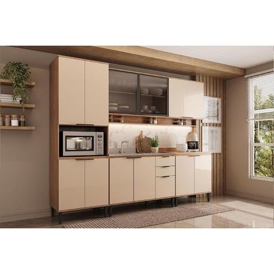 Cozinha Modulada Carraro Alpha Carraro 5 Peças Alpha C5P132 Freijo/Off White