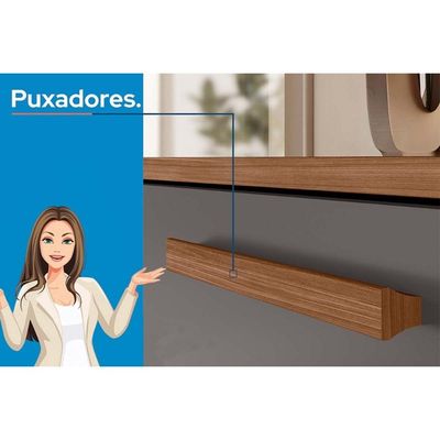 Cômoda Juvenil Aruba 4 Gavetas Jatobá - S. Andirá