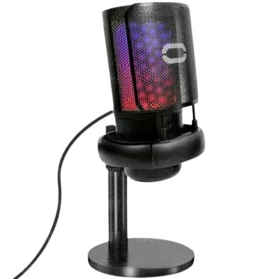 Microfone Gamer Rgb Usb Para Pc Mt1060r Preto