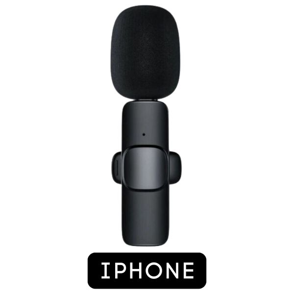 Microfone Lapela Wireless Sem Fio Lightning
