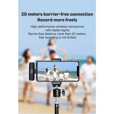 Microfone Lapela Wireless Sem Fio Lightning