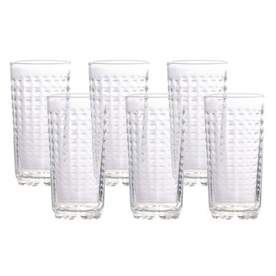 Jogo de Copos Cazza Palace em Vidro 6 Peças 240ml UNICA