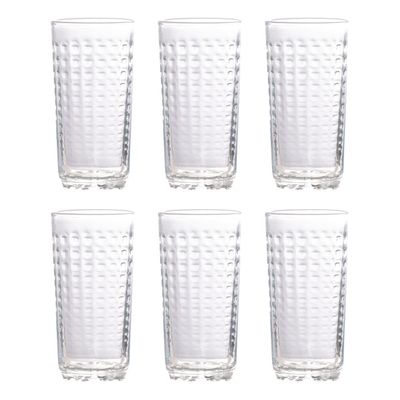 Jogo de Copos Cazza Palace em Vidro 6 Peças 240ml UNICA