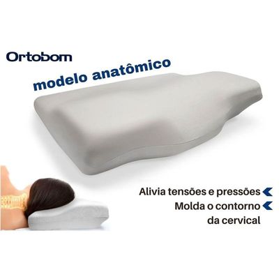 Travesseiro Espuma Kit 4un Conforto Nasa Anatômico Ortobom 38x52x12