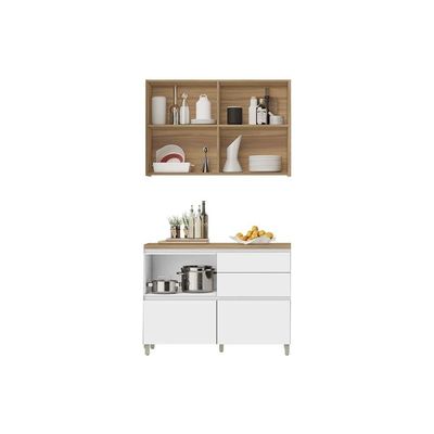 Kit Cozinha Nesher 2 Peças Rainha CZ431 Nature/Greige