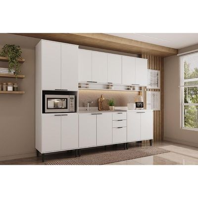 Kit Cozinha Carraro 5 Peças Alpha C5P129 Branco