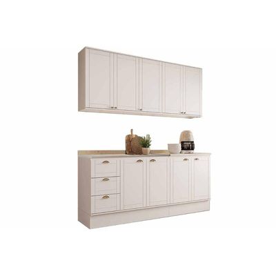 Cozinha Modulada Carraro 4 Peças Bella C4P252 Branco
