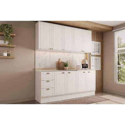 Cozinha Modulada Carraro 4 Peças Bella C4P252 Branco