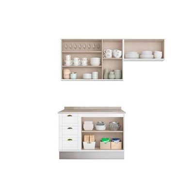 Kit Cozinha Carraro 3 Peças Bella C3P24 Branco