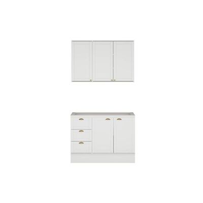 Cozinha Modulada Carraro Bella Carraro 2 Peças C2P50 Branco