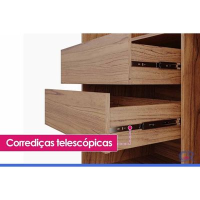 Guarda Roupa Casal 2Ptas Correr c/Pés Ilhéus Jequitiba Panan