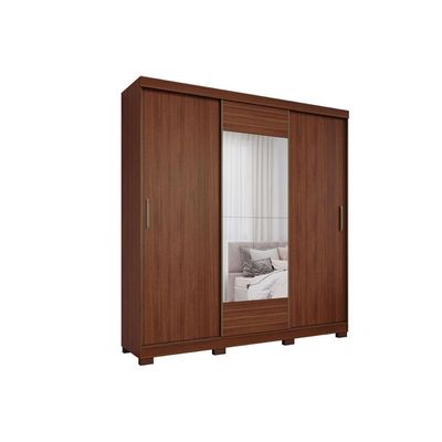 Guarda Roupa Casal 3 Portas c/Esp Búzios Jequitiba Panan