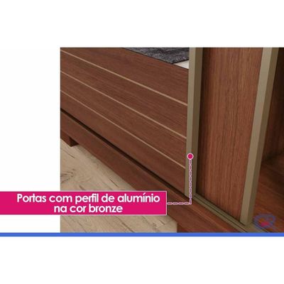 Guarda Roupa Casal 3 Portas c/Esp Búzios Jequitiba Panan