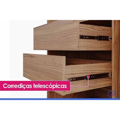 Guarda Roupa Casal 3 Portas c/Esp Búzios Jequitiba Panan