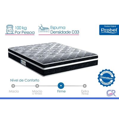 Colchão King Espuma Probel Ortopédico D33 Advanced Tech1500 193x24