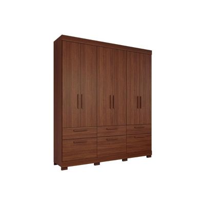 Guarda Roupa Casal 6 Portas 5Gavs Porto Jequitiba Panan