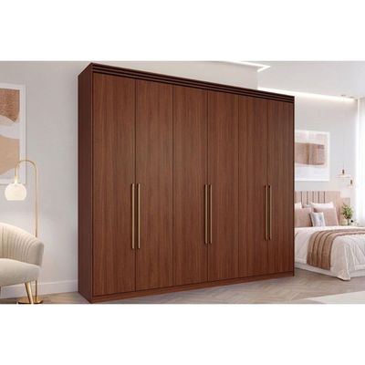 Guarda Roupa Casal 6 Portas Aurora Jequitiba Panan