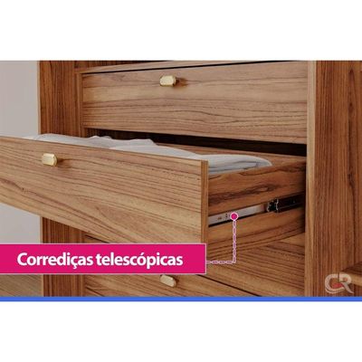 Guarda Roupa Casal 6 Portas Aurora Jequitiba Panan