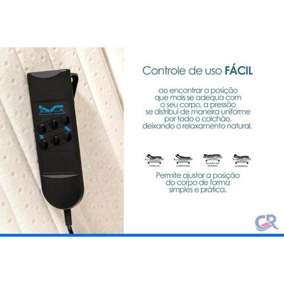 Cama c/Controle Articulada Motorizada Herval +Colchão MH1430 200