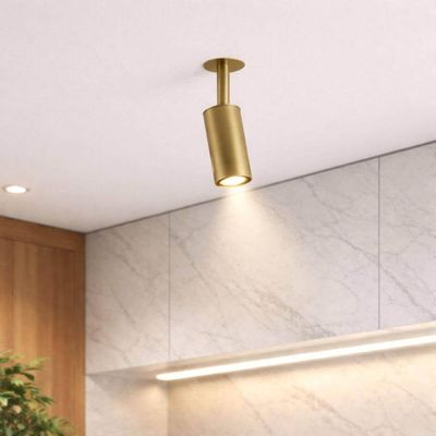 Conjunto 4 Spots Embutido Dourado em Alumínio Iluminação Bivolt Lâmpada Mr11 Neo Dital