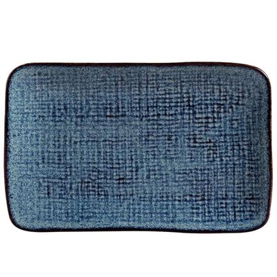 Travessa Retangular Juta Titanium 27x16cm Sushi Sashimi Porto Brasil Oriental