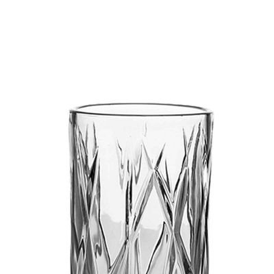 Jogo com 6 Copos Altos em Cristal Texturizado 390ml Linha Forest L'Hermitage