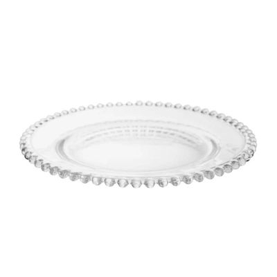Prato de Sobremesa Linha Pearl 20cm Cristal Wolff Avulso Decorado