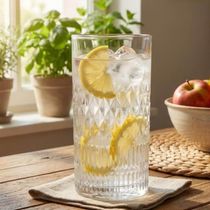 Jogo 6 Copos de Cristal 390ml Alto 15cm Servir Esplanada L Hermitage Suco