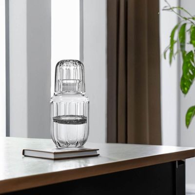 Moringa Soho Cristal Ecológico 600ml com Copo 200ml Elegante Mesa Posta Água