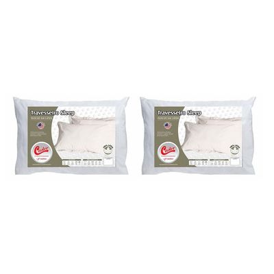 Travesseiro Látex Kit 2un Sleep Flocos Anatômico Castor 45x65x12