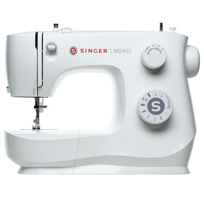 Máquina de Costura Mecânica Singer M2405 - Branca branca / 220