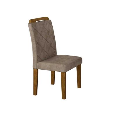 Mesa Alvorada 180 Tp Mdf Vidro canto Reto 6 Cadeiras Rufato Animale e imbuia e off Serig Off