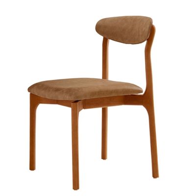 Conjunto com 2 cadeiras Noronha em Madeira Maciça para Sala de Jantar Moderna Mobília Star Caramelo Imbuia