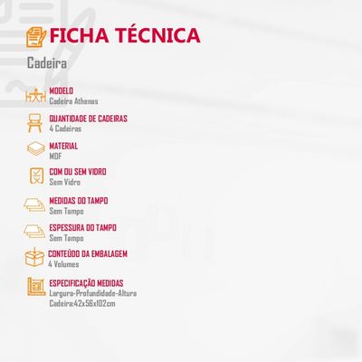 Conjunto Com 4 Cadeiras Athenas MDF Rufato Imbuia/Veludo Creme